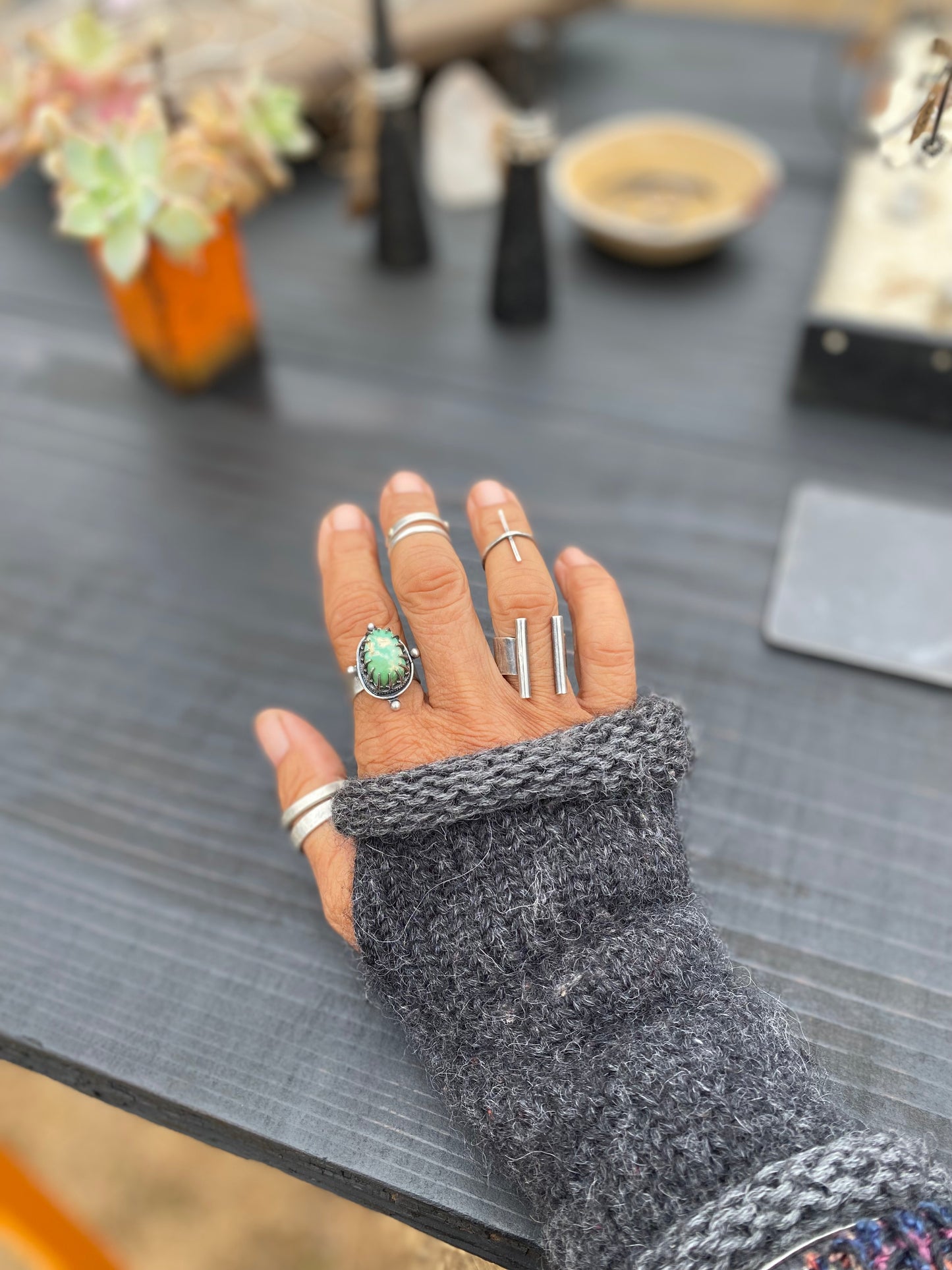 Green Turquoise Ring